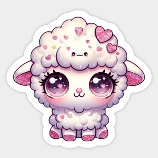 Y2K dolly glitter glamour sheep Sticker